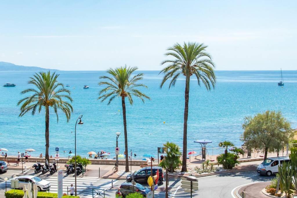 La Perle 2 P Terrasse Vue Mer 1Min Plage Clim 罗克布吕讷-卡普马丹 外观 照片
