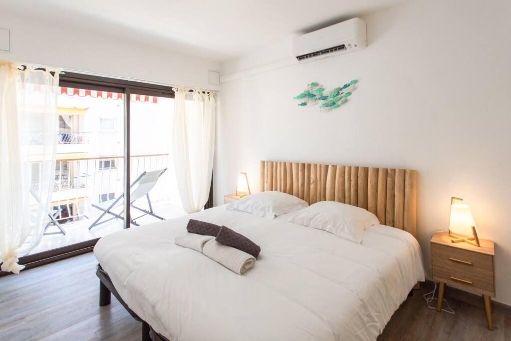 La Perle 2 P Terrasse Vue Mer 1Min Plage Clim 罗克布吕讷-卡普马丹 外观 照片